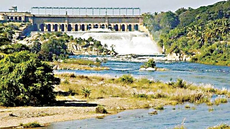 The KRS dam in Mandya, the main source of water supply for districts like Bengaluru and Mysuru.