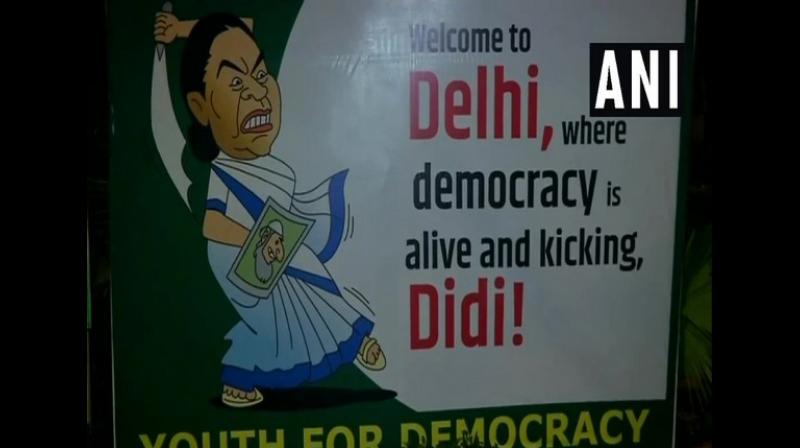 Welcome to Delhi, where democracy is alive posters greet Mamata Banerjee
