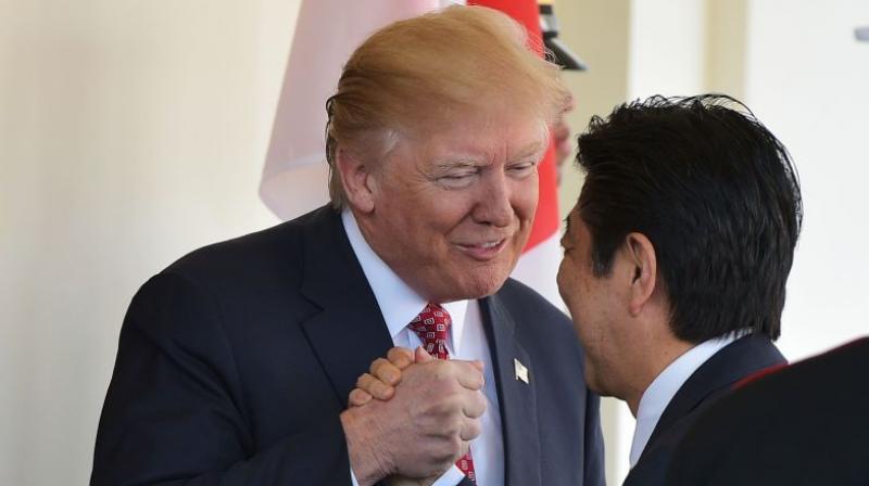 US President Donald Trump held talks in Tokyo, kicking off an Asia tour under heavy security, police said Monday. (Photo: AFP)
