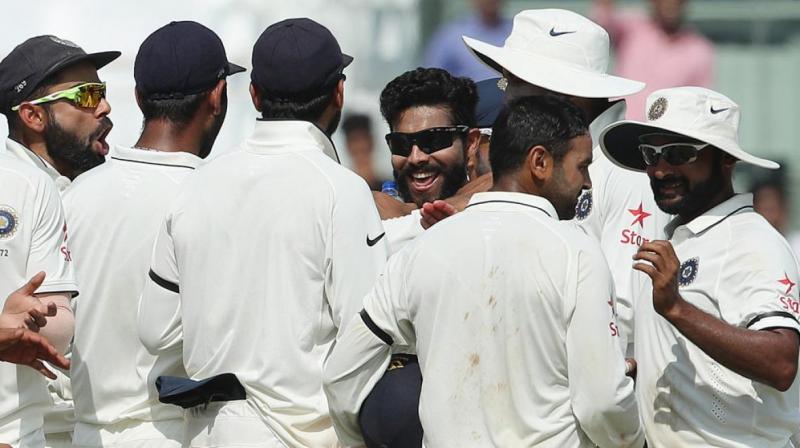 Ravindra Jadeja has scalped two wickets but England look to dominate India on Day 1 of the fifth Test. (Photo: BCCI)