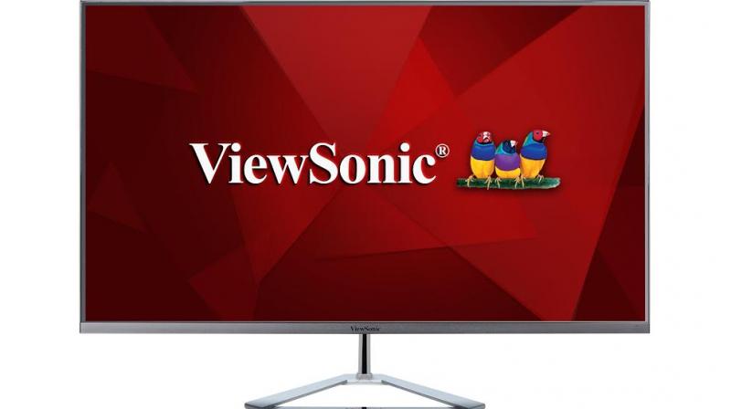 The VX3276-2K-mhd monitor has an architectural inspired design aesthetic combined with form factors such as an ultra-slim profile, frameless bezel, and a triangle stand.
