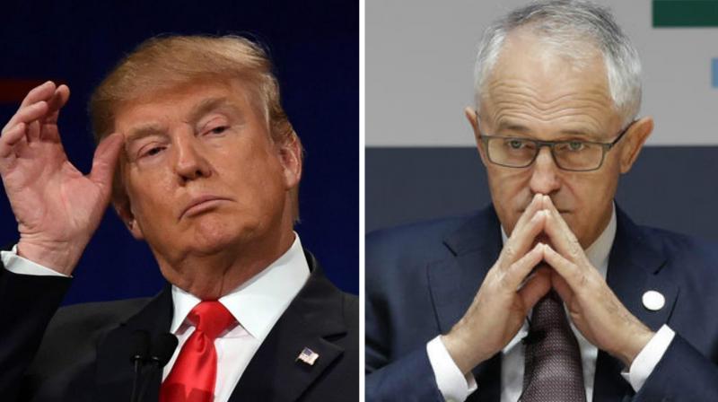 US President Donald Trump and Australian Prime Minister Malcolm Turnbull. (Photo: AFP)