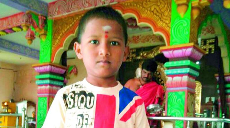 The boy was identified as Lakshmi Deepak, the only son of S. Anandbabu and Jaya.