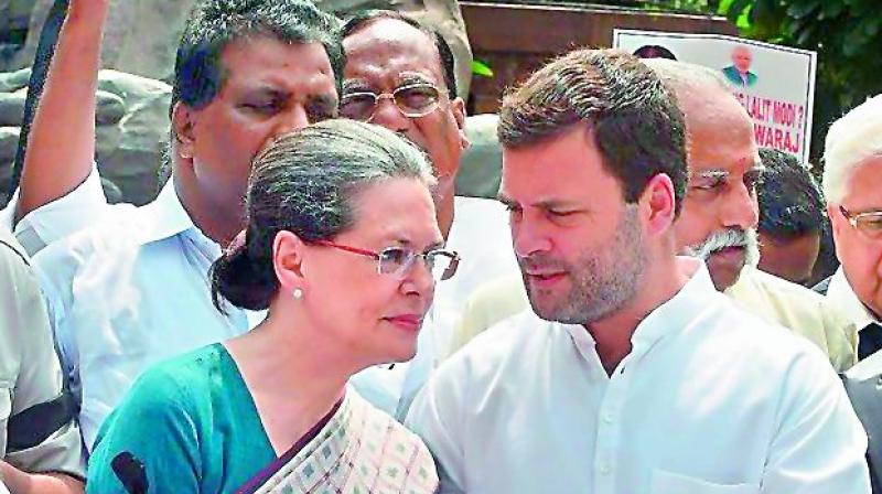 All in the family: Rahul Gandhi is inheriting the Congress, but it is a party his mother Sonia inherited from her husband Rajiv, who inherited it from his brother Sanjay, who inherited it from their mother Indira, who had inherited it from her father Jawaharlal Nehru.