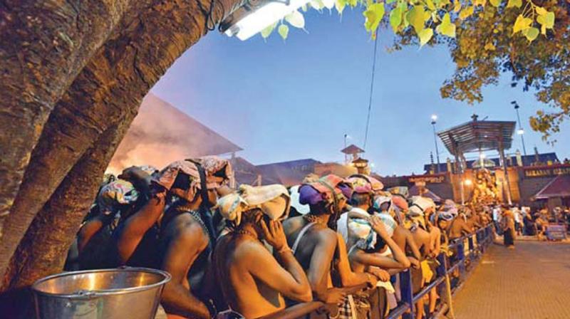 Sabarimala temple.