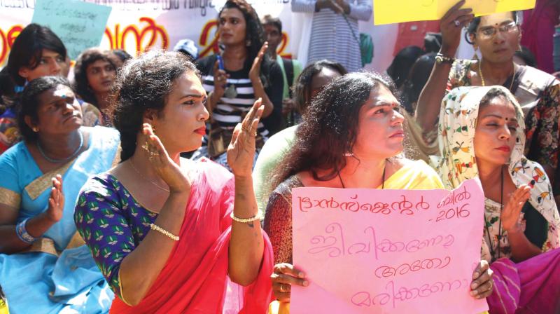 Sreekutty, president of the Sexual and Gender Minority Federation, says the new bill is not in the interest of the community. (Photo- G .G. Abhijith)