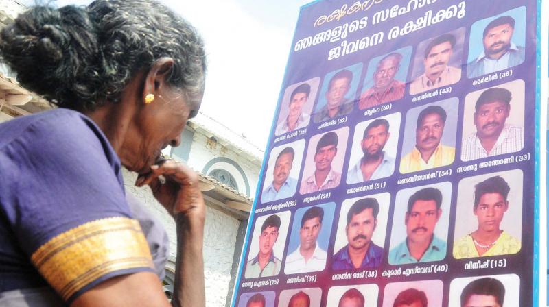 Scenes from Poonthura coastal area in the aftermath of Ockhi cyclone. (Photo: DC FILE)