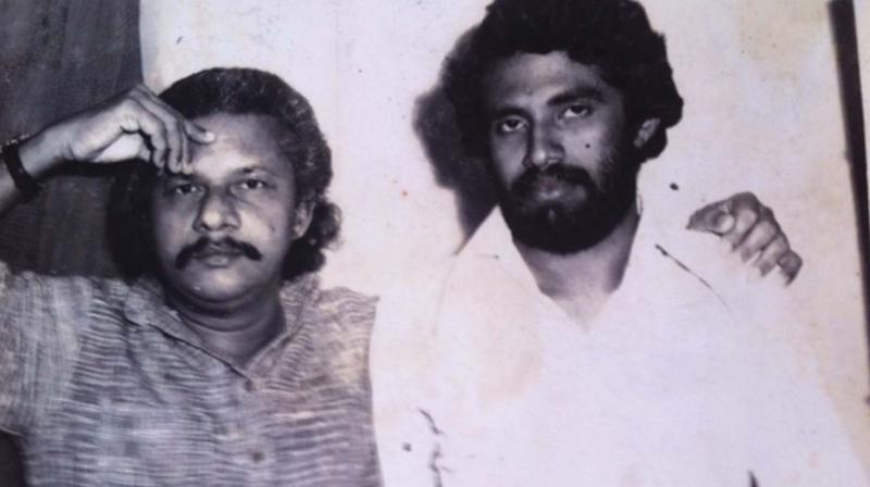 An old picture Adoor Gopalakrishnan with Rajan P. Thodiyoor, who wrote the script for The Gap.