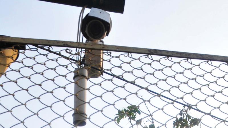 A surveillance camera at Rajaji Nagar. 	(Photo: DC)