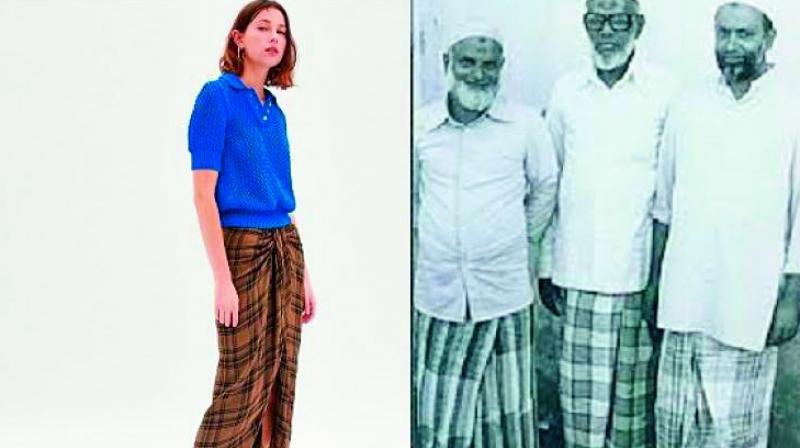 Twitter, as always, had a field day over the lungi-style skirt.