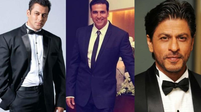 Salman Khan, Akshay Kumar and Shah Rukh Khan are among the most popular stars in Bollywood.