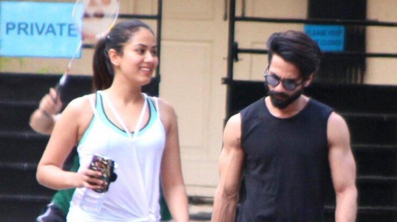 Mira Rajput and Shahid Kapoor.