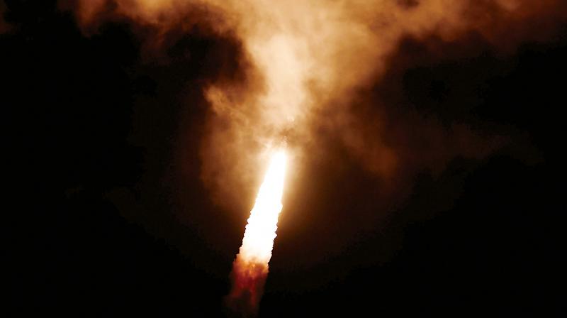 As PSLVs heatshield failed to separate, IRNSS-1H, the first satellite made by India Inc. did not make it to its orbit. (Photo: PTI)