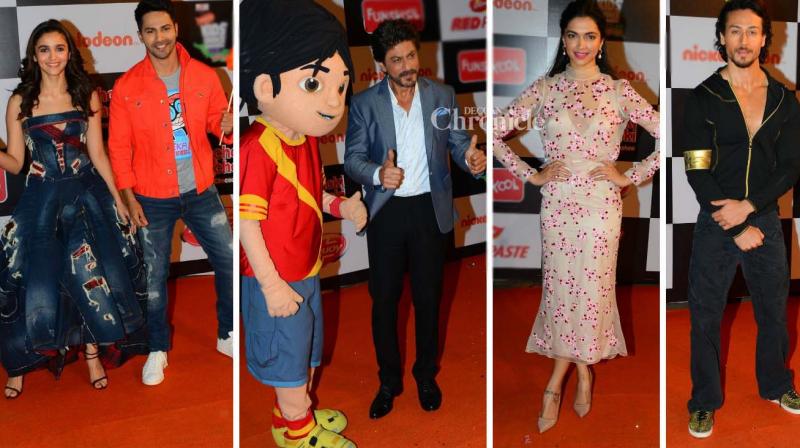 SRK, Deepika, Varun, Alia, Tiger have fun at awards show