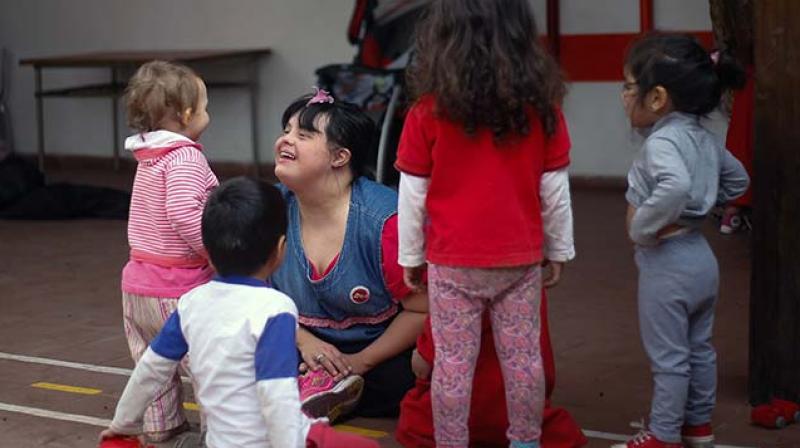 For Noelia Garella, Down Syndrome has done nothing to diminish her optimism and self-belief. (Photo: AFP)