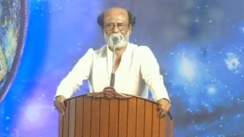 Actor Rajinikanth is meeting his fans for six days in Chennai, beginning December 26. (Photo: ANI | Twitter)