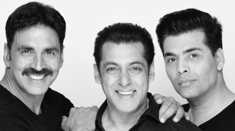 The picture shared by Akshay and Salman on Twitter.