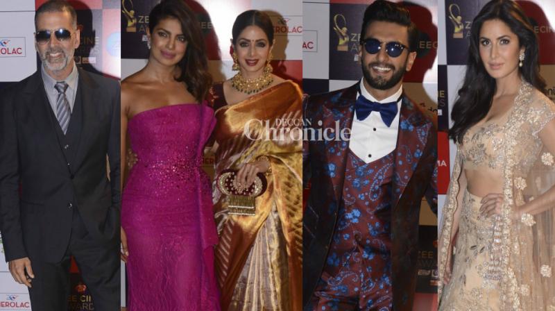 Akshay, Priyanka, Sridevi, Katrina, Ranveer dazzle at awards show
