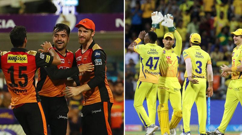 MS Dhoni-led CSK and Kane Williamson-led Sunrisers Hyderabad will leave no stone unturned to win the 2018 IPL title. (Photo: BCCI)