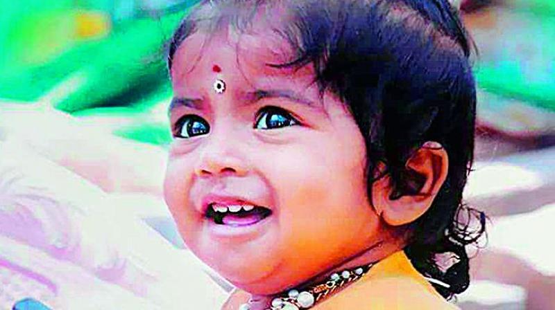 18-month-old girl Pratheka.