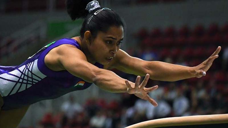 Dipa Karmakar, in all probabilities will be ruled out of next months Asian Gymnastics Championship meet. (Photo: AFP)