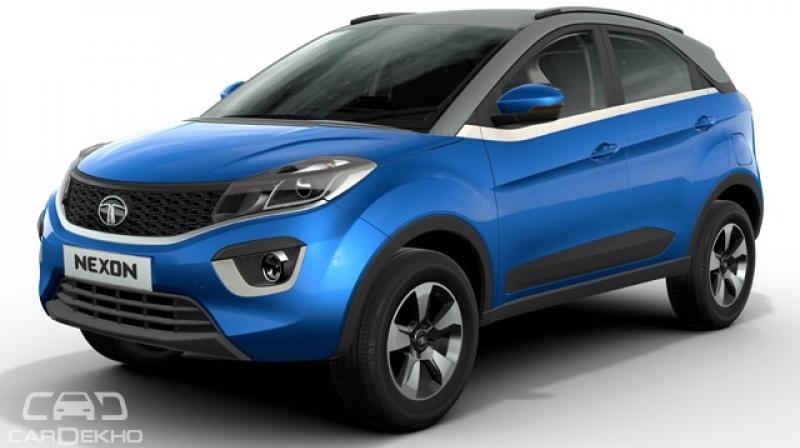 Tata has revealed the first official sketch of the production-spec Nexon.