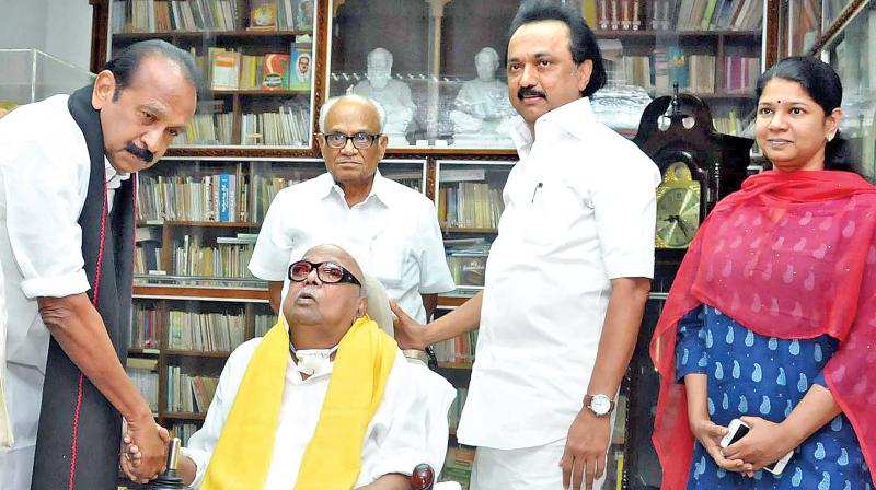 Vaiko is meeting Stalin after two years, since they met in 2015 at Mamallapuram, in a marriage function in Karunanidhis family.