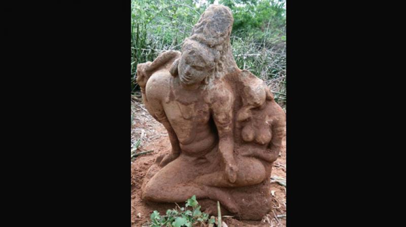 A statue unearthed by the Archaeological foundation. (Photo: DC)