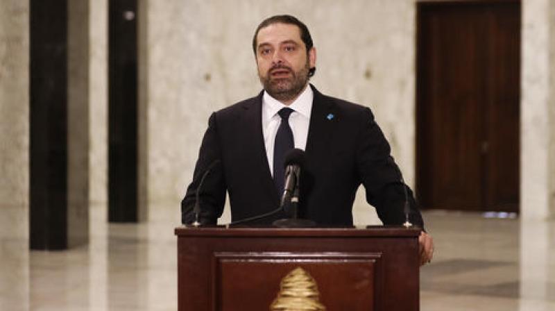 Newly-assigned Lebanese Prime Minister Saad Hariri speaks to journalists at the presidential palace in Baabda. (Photo: AP)