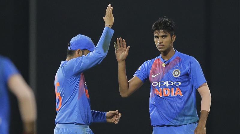 Washington Sundar Sundar is the most economical bowler in the tournament with an impressive economy rate of 5.87 runs an over. (Photo: AFP)