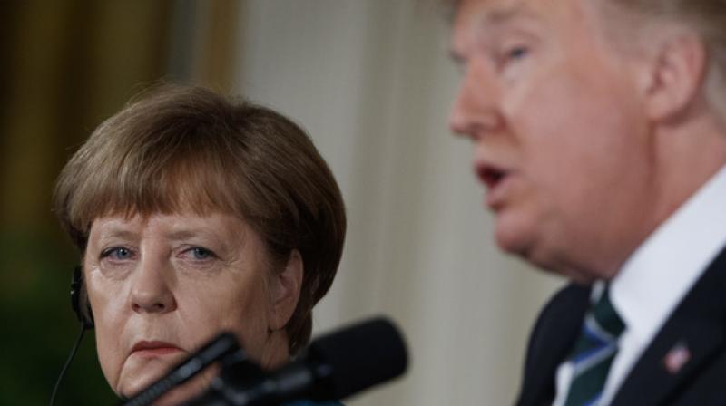 German chancellor Angela Merkel and US President Donald Trump. (Photo: AP)