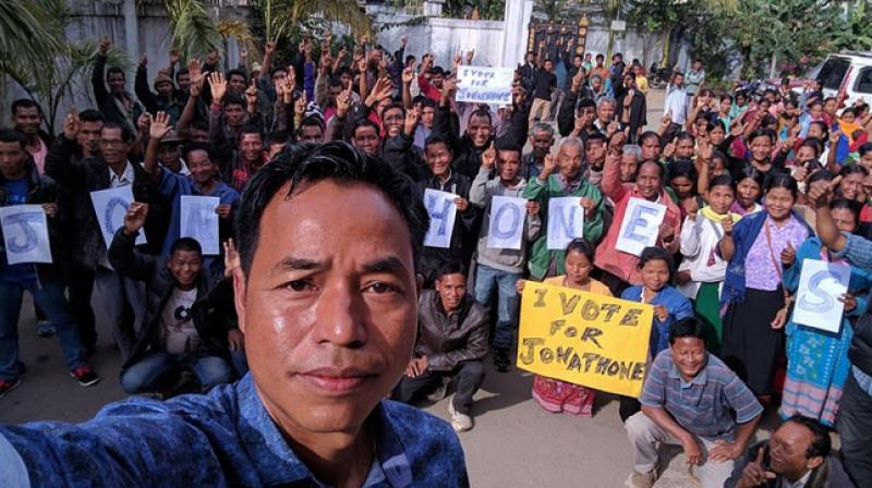 43-year-old NCP candidate Jonathone N Sangma was returning after campaigning and was on his way to Williamnagar, his Assembly constituency, when the convoy came under attack, police said. (Photo: Facebook)