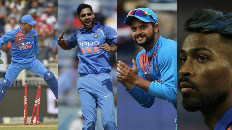 MS Dhoni, Bhuvneshwar Kumar, Suresh Raina and Hardik Pandya all played an important role in Indias 28-run win over South Africa on Sunday. (Photo: AP / BCCI)