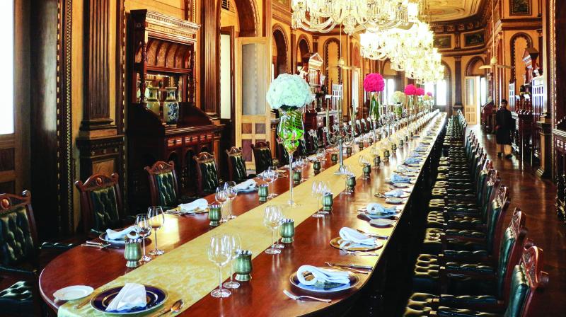 The Taj Falaknuma dinner will have the Indian touch to the cuisines and the state dinner will have the Hyderabadi specials in vegetarian and non-vegetarian categories.