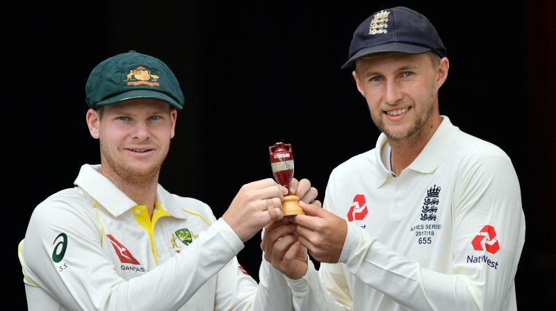 Two of the worlds best batsmen will be in opposition when Australias Steve Smith and Englands Joe Root both lead their countries for the first time in an Ashes Test at Brisbane on Thursday. (Photo: AFP)