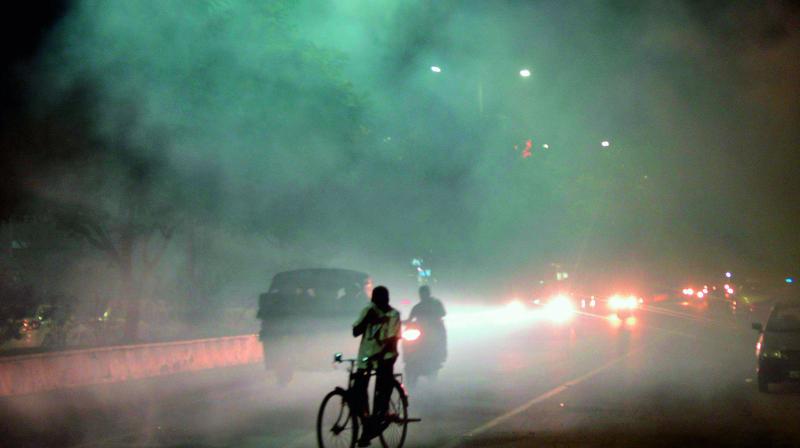 On burning it, thick black smoke spreads in the area affecting the health of the public. This problem is more in the nights.