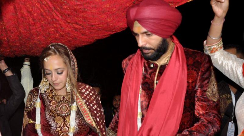 Cricketer Yuvraj Singh and actor Hazel Keechs wedding ceremonies have caused quite a stir on social media. (Photo: PTI)