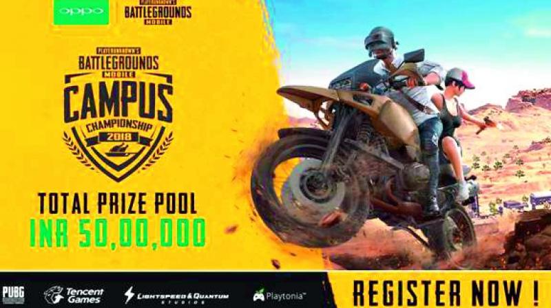 The mobile gaming phenomenon is heading to college campuses across the country with 1,000 colleges across 30+ cities participating in the event that has a mammoth prize pool of  Rs 50 lakh.