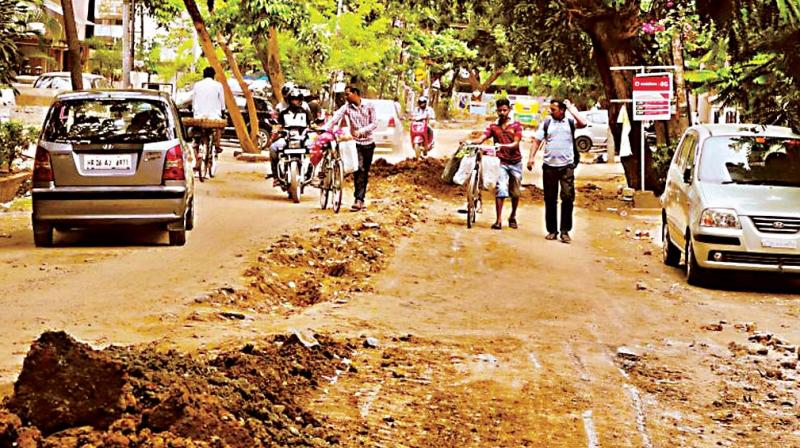 The BBMP claimed that the BWSSB and other departments dig up roads for civic works and leave them uncovered resulting in potholes and bad roads. (Representional Image)