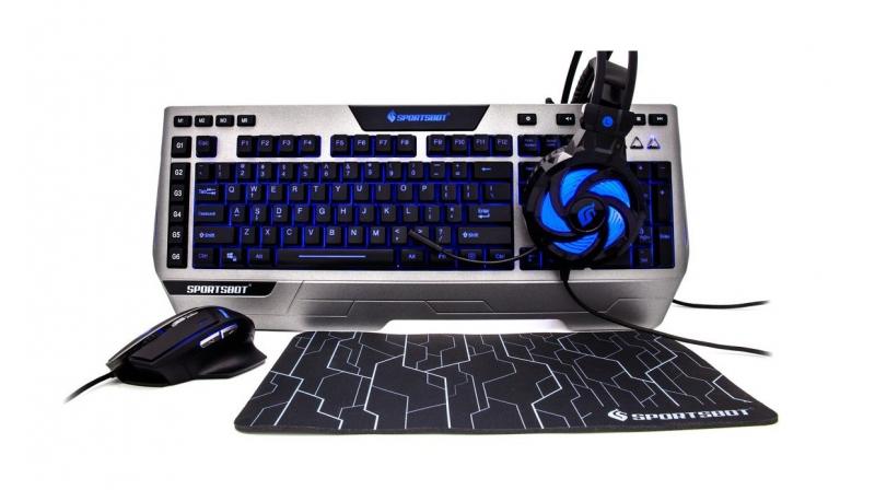 The keyboard features three LED backlights in Blue, Red and Purple colour options; the mouse too, has a four LED backlighting option.