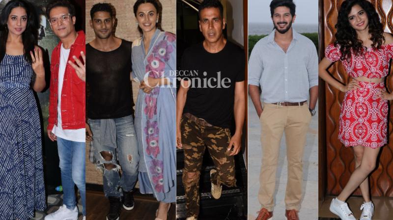 As their ventures release dates near, Akshay, Taapsee, DQ, others on duty