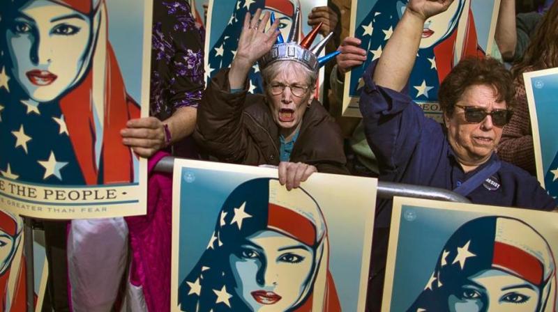 Muslims in the US are reportedly anxious after President Donald Trump signed an executive order that banned travel from seven Muslim-dominated countries. The order was struck down by the courts later. (Photo: AP/ File)