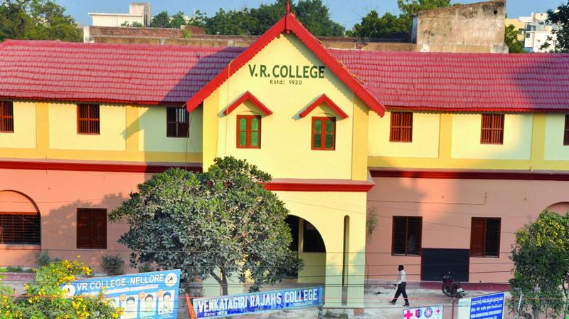 100-year-old Venkatagiri Rajas College in Nellore.