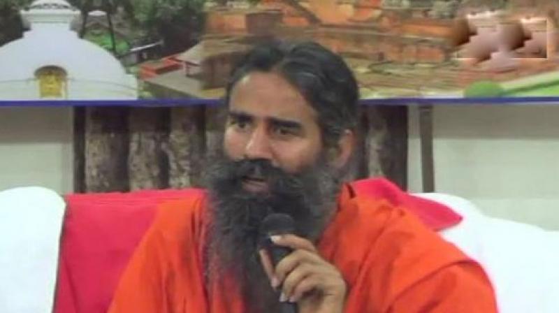 Jinnah can never be an ideal figure to those who believe in the countrys unity and integrity, said Ramdev, who was in Nalanda district of Bihar to hold yoga classes. (Photo: ANI)