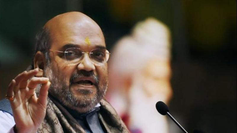 Shah also targeted Congress leader Mallikarjun Kharge for the poor governance in his own constituency. (Photo: PTI)