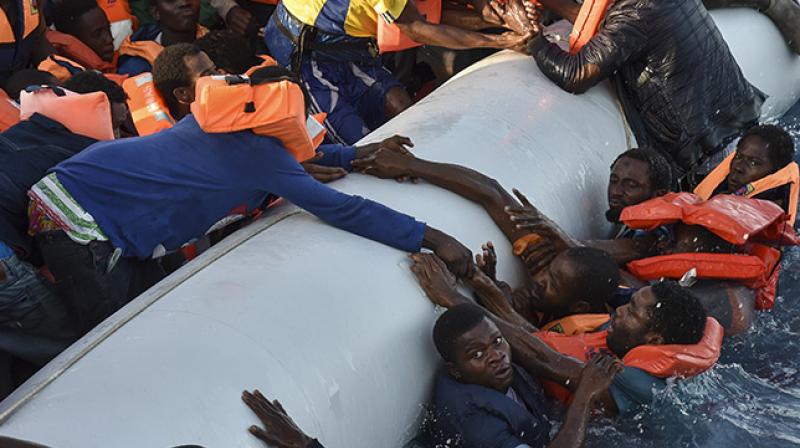 Departures from Libya are continuing unabated despite worsening weather in the Mediterranean (Photo: AFP)