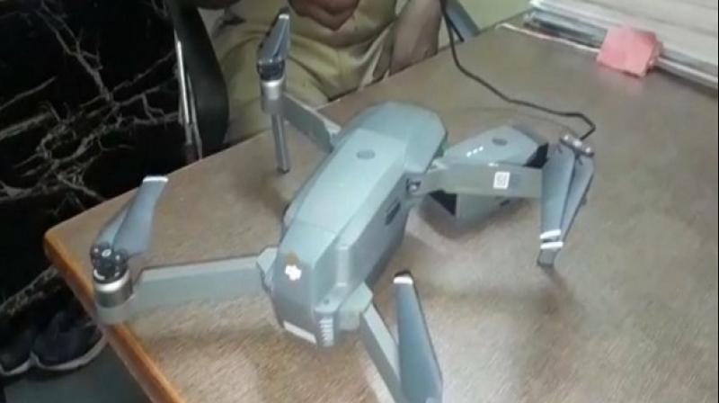 The drone seized by Hyderabad police on Thursday night. (Photo: ANI)