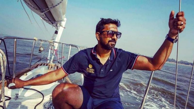 Naval officer Commander Abhilash Tomy is the only Indian to sail around the world non-stop and solo. (Photo: Facebook)