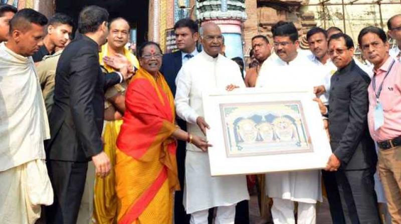 A section of the media had reported that the Rashtrapati Bhavan wrote to the temple administration, alleging inappropriate behaviour by servitors outside the sanctum sanctorum of the temple. (Photo: Twitter/@rashtrapatibhvn)