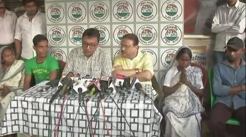 TMC said, The family felt so threatened that they fled the village and came to Kalighat to seek shelter from Chief Minister Mamata Banerjee. (Photo: Twitter/ANI)